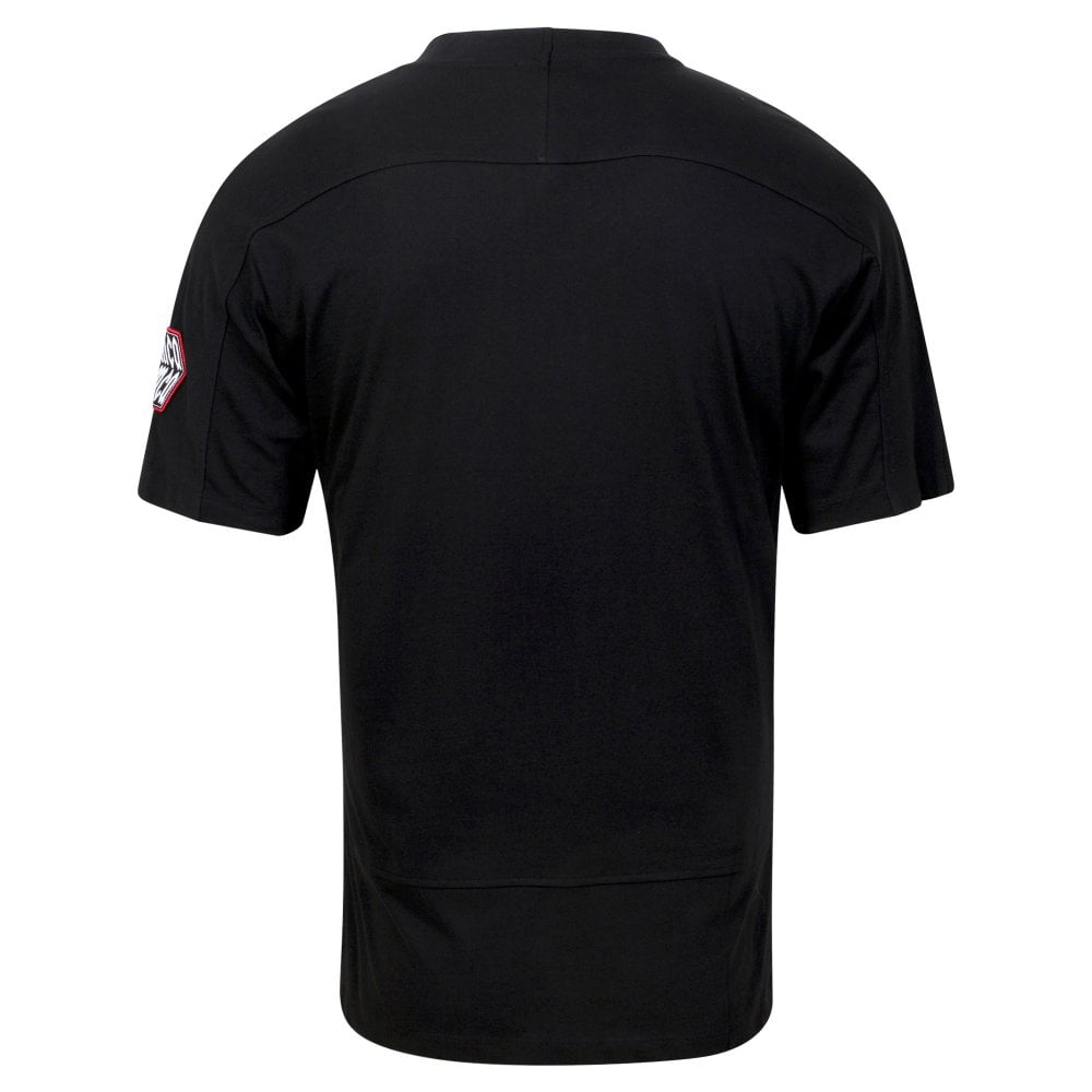 Mens Upcycled Patch Black T Shirt