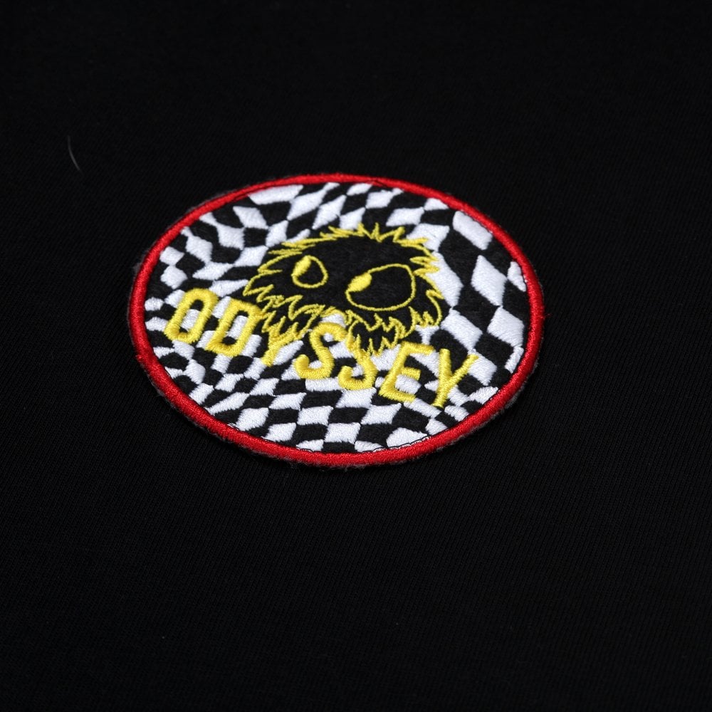Mens Upcycled Patch Black T Shirt