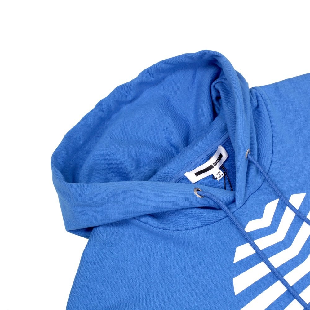 Mens Wire Blue Logo Hoody