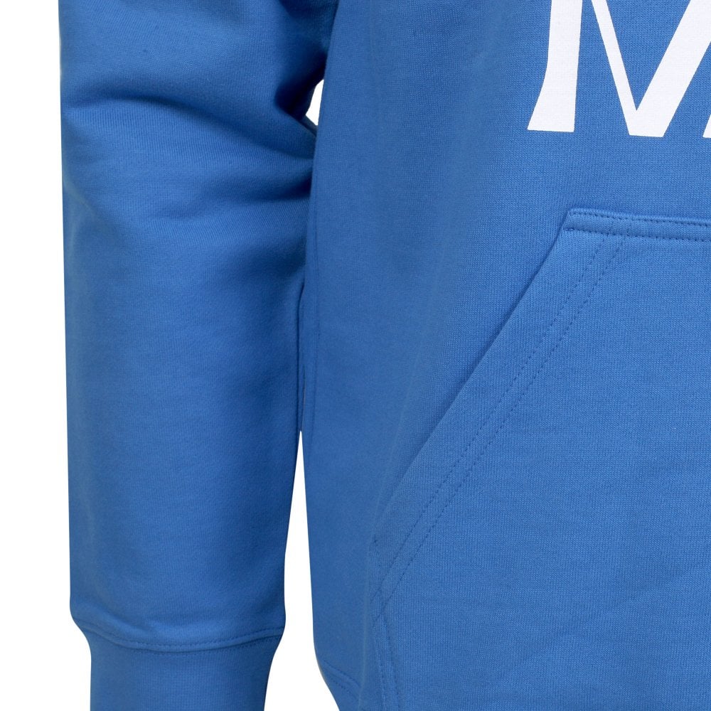 Mens Wire Blue Logo Hoody