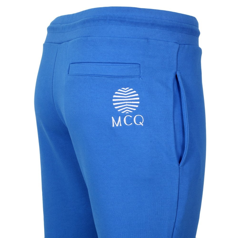 Wire Blue Mens Embroidered Logo Track Bottoms
