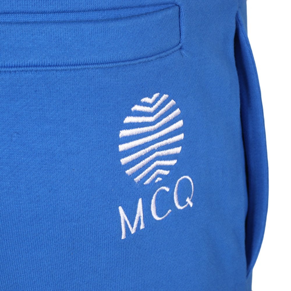 Wire Blue Mens Embroidered Logo Track Bottoms