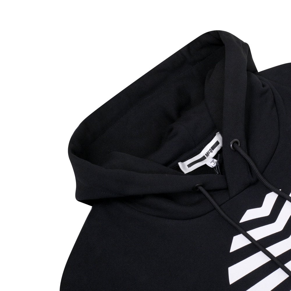 Mens Black Logo Hoody