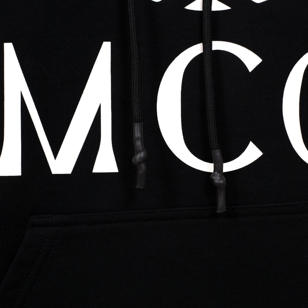 Mens Black Logo Hoody
