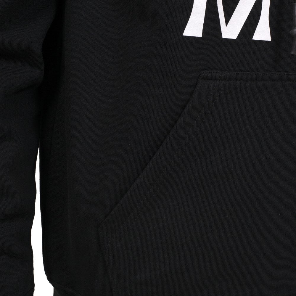 Mens Black Logo Hoody