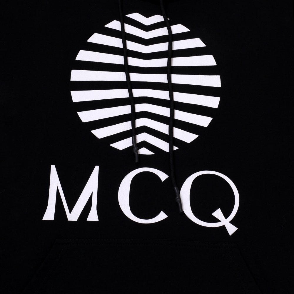 Mens Black Logo Hoody