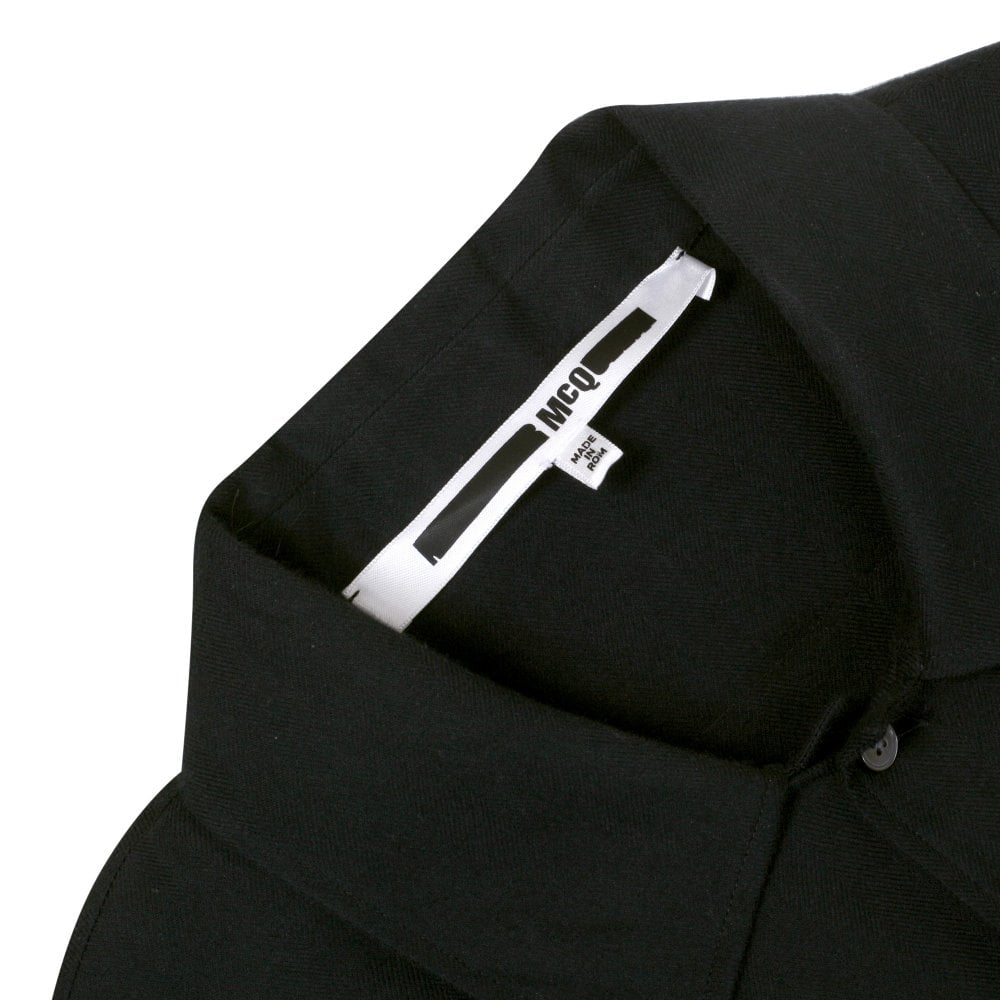 Mens Black Back Angel Long Sleeve Over Shirt