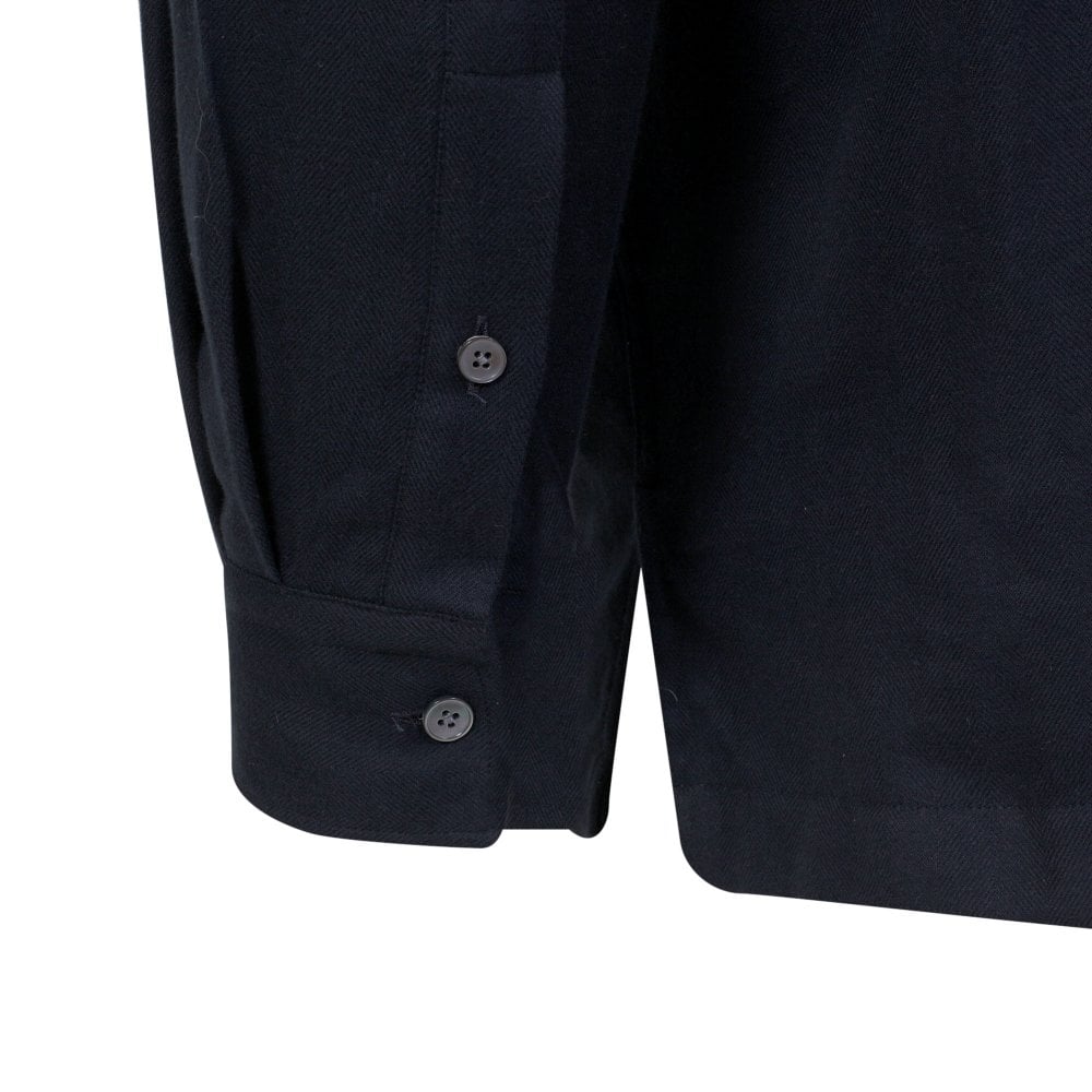 Mens Black Back Angel Long Sleeve Over Shirt