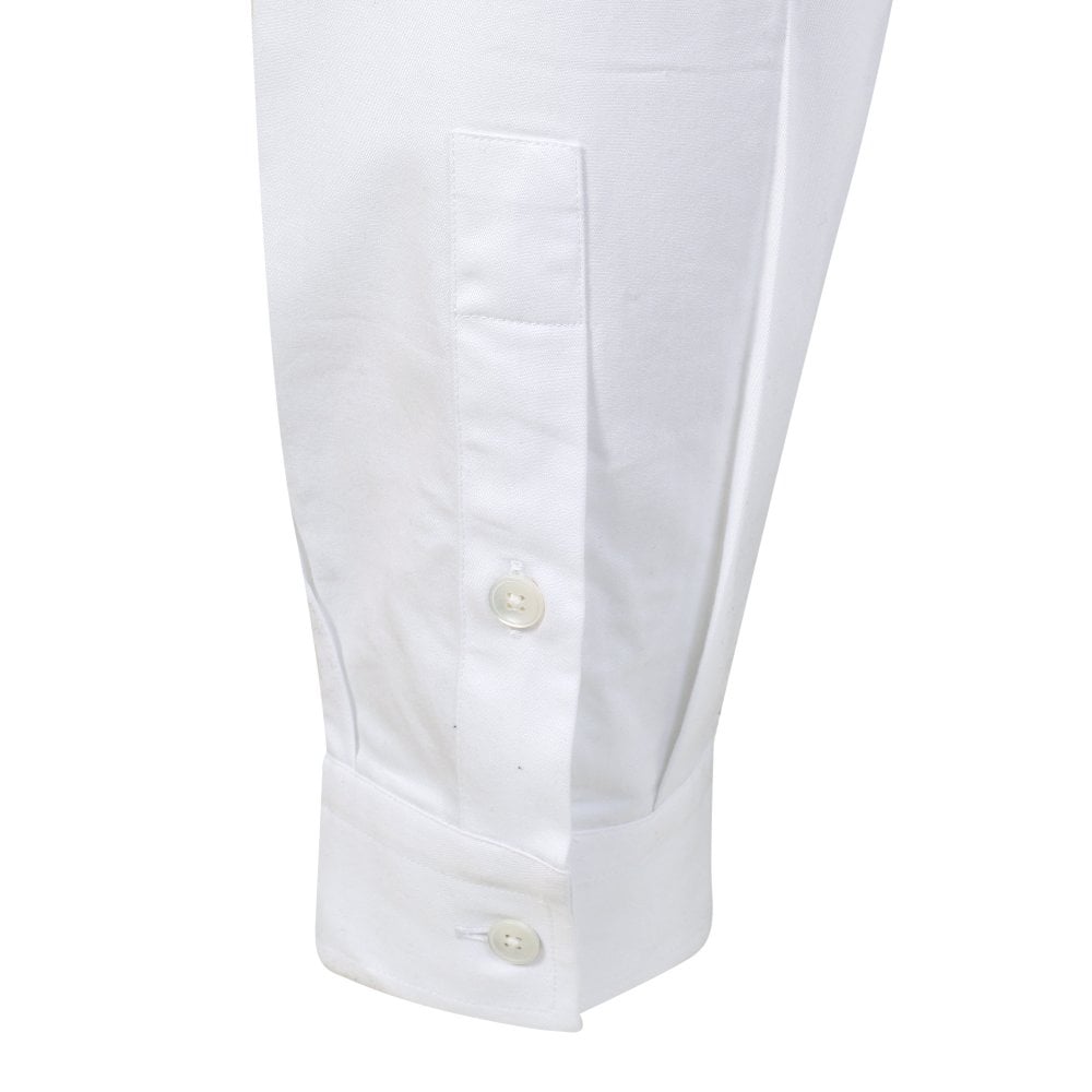 Mens White Shehan Embroidered Monster Long Sleeve Shirt