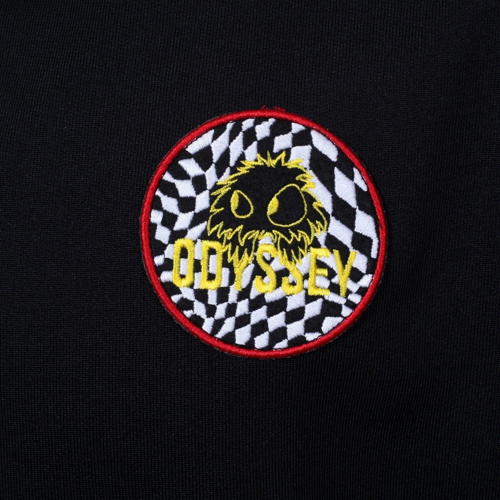 Mens Black and Yellow Gold Skater Hoody