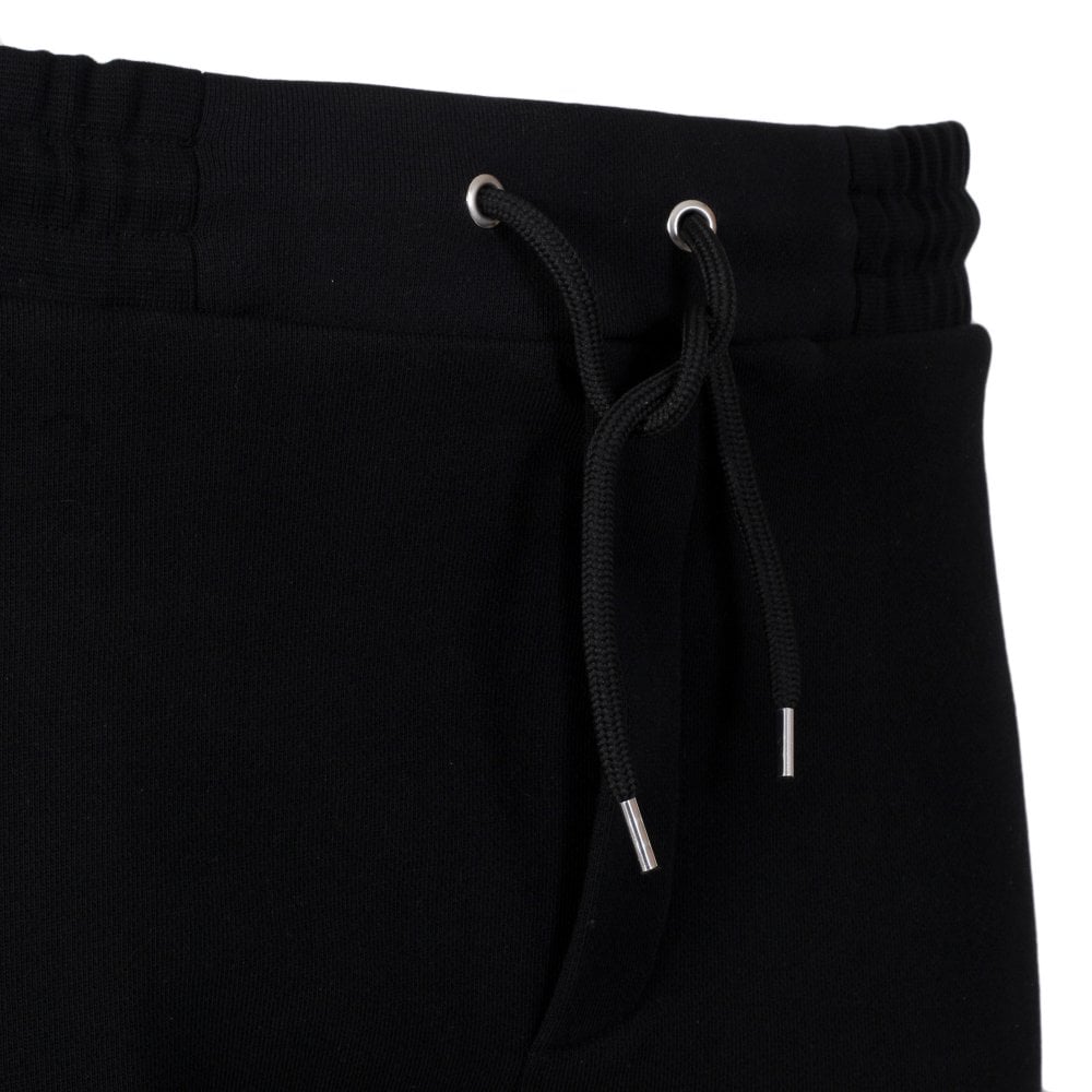 Black Text Logo Mens Dart Sweat Pant Track Bottoms