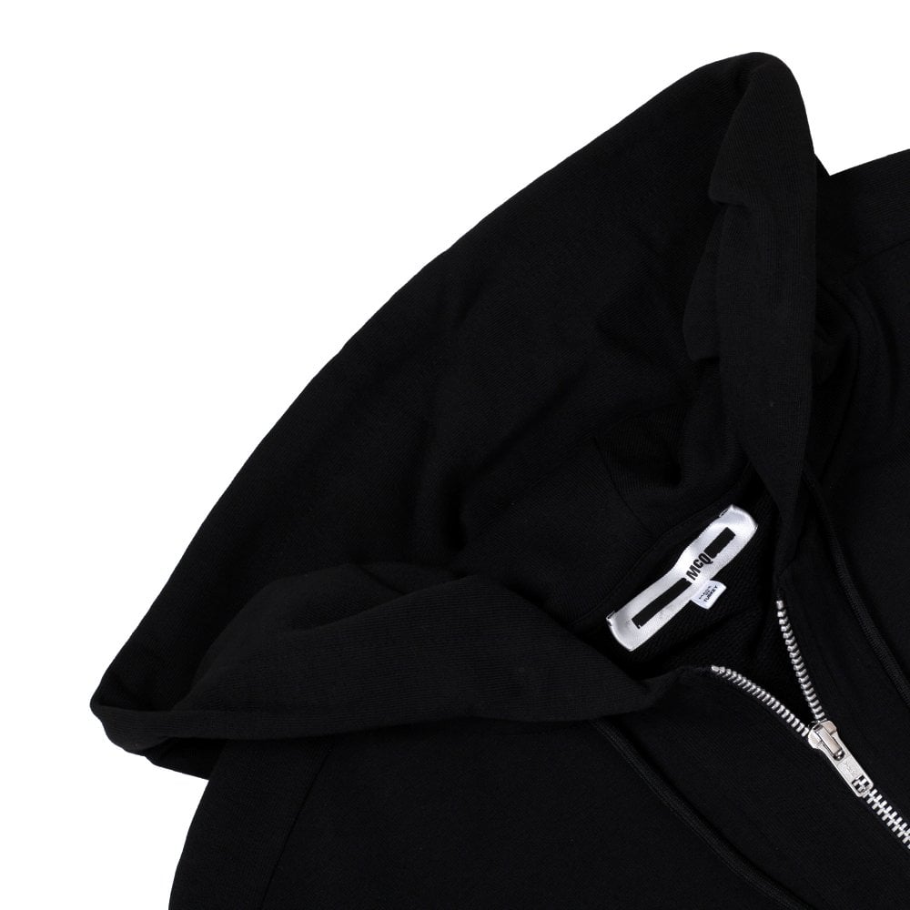 Mens Black Angel Zipped Hoody