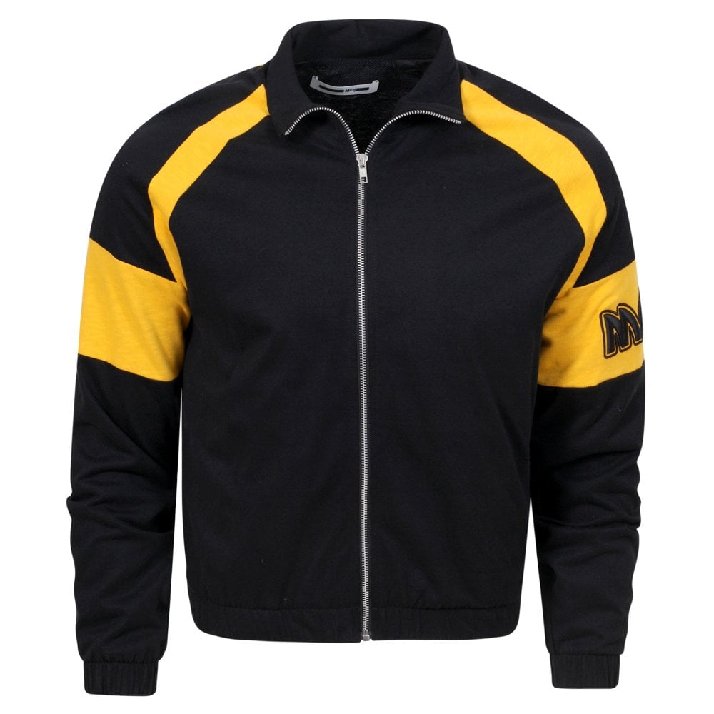 Mens Black Loose Track Blouson Jacket