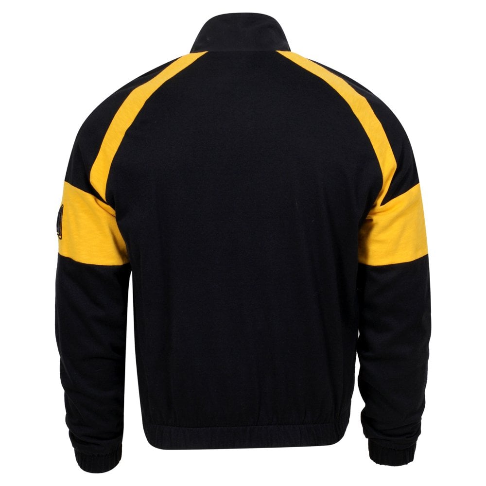 Mens Black Loose Track Blouson Jacket