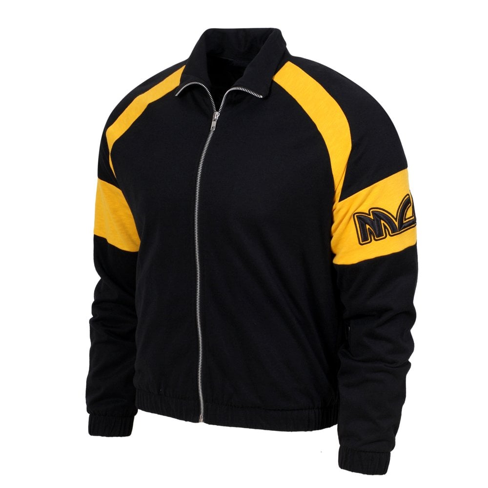 Mens Black Loose Track Blouson Jacket