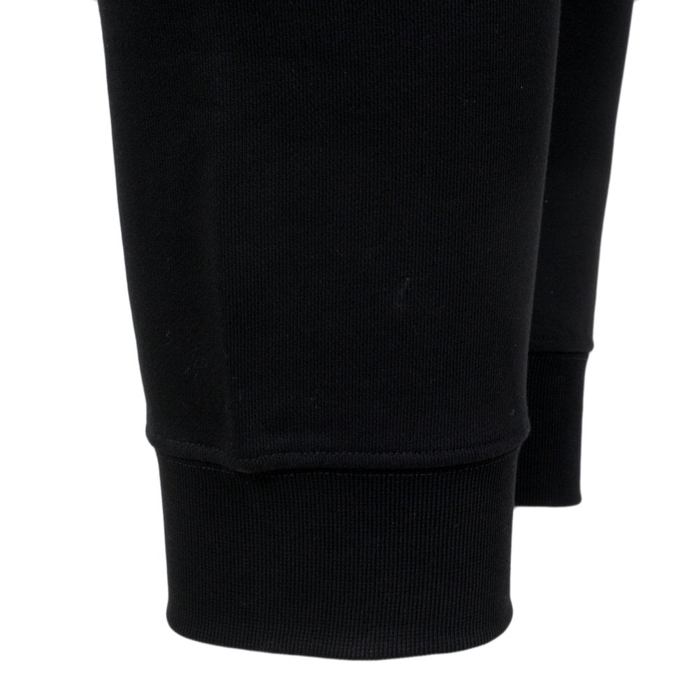 Black Mens All Logos Track Bottoms