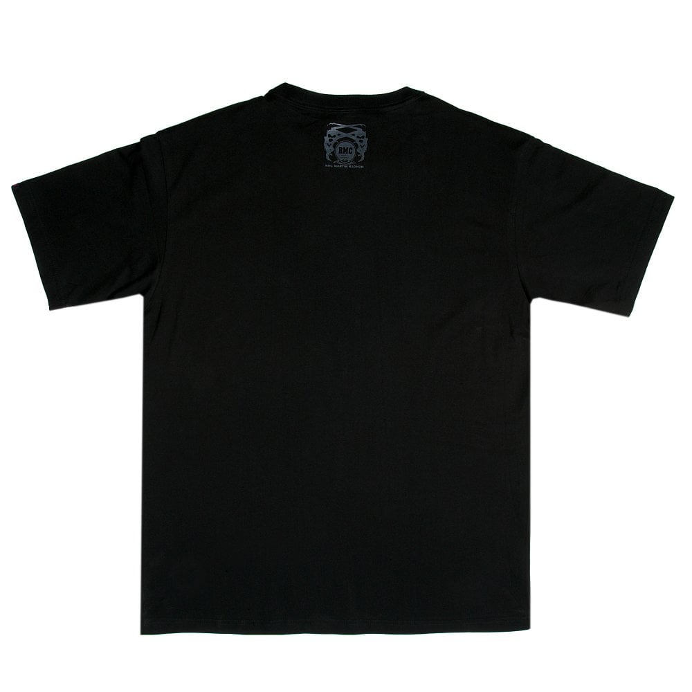 Brand Monkey Printed Regular Fit Short Sleeve Crewneck Black T-Shirt