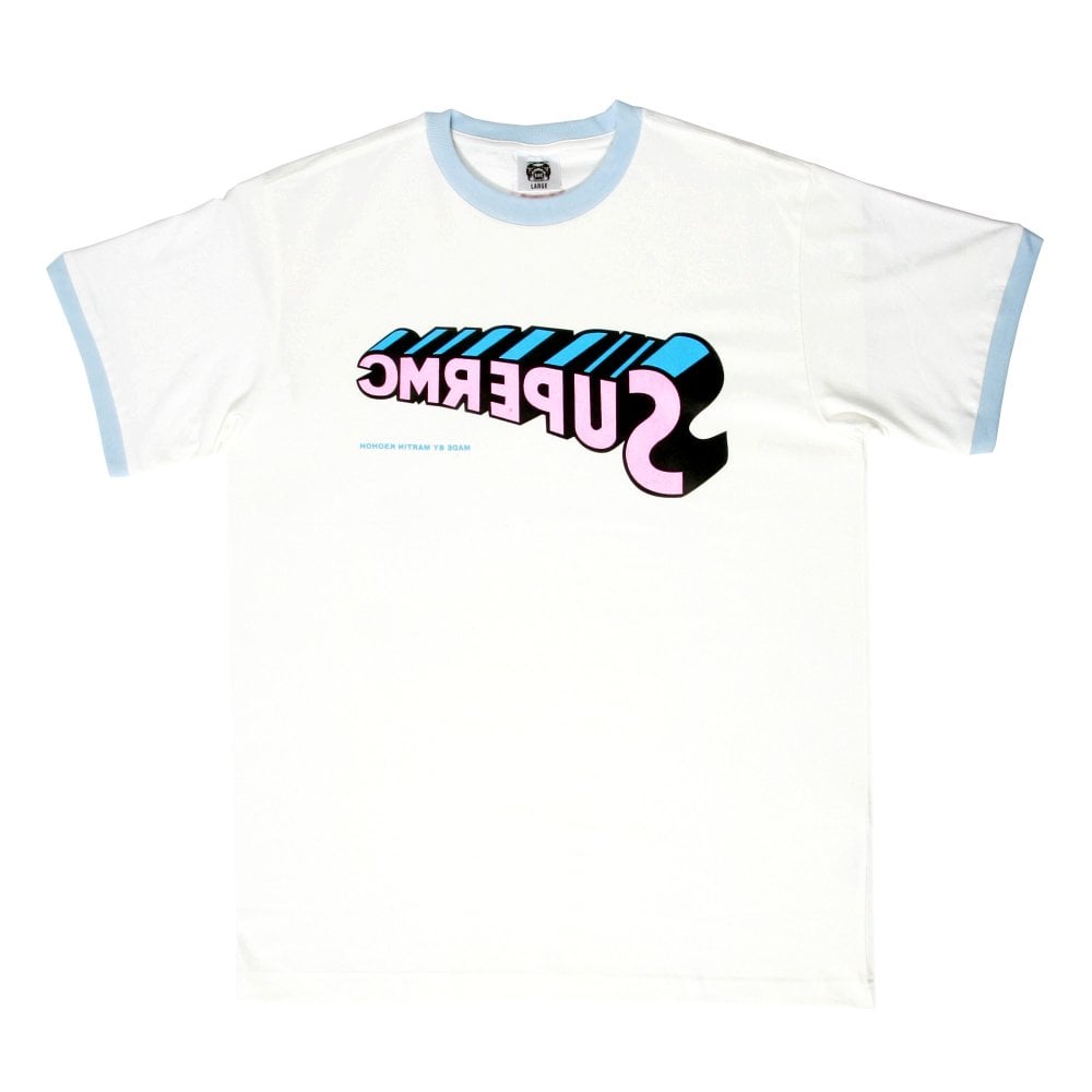 White crew neck regular fit t-shirt Short sleeve