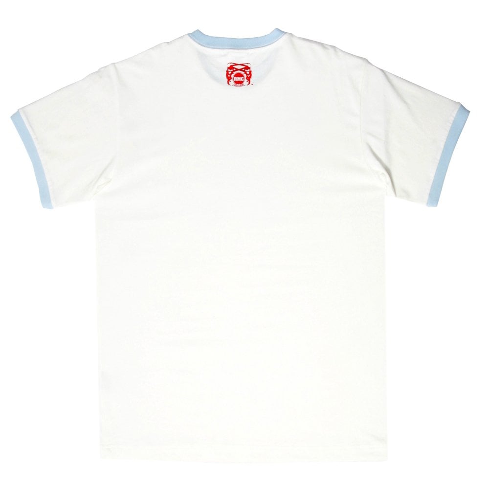 White crew neck regular fit t-shirt Short sleeve
