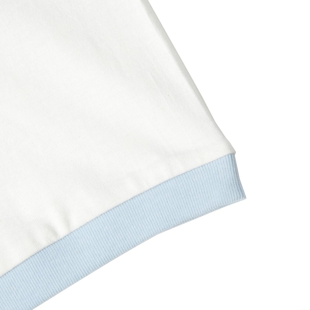 White crew neck regular fit t-shirt Short sleeve