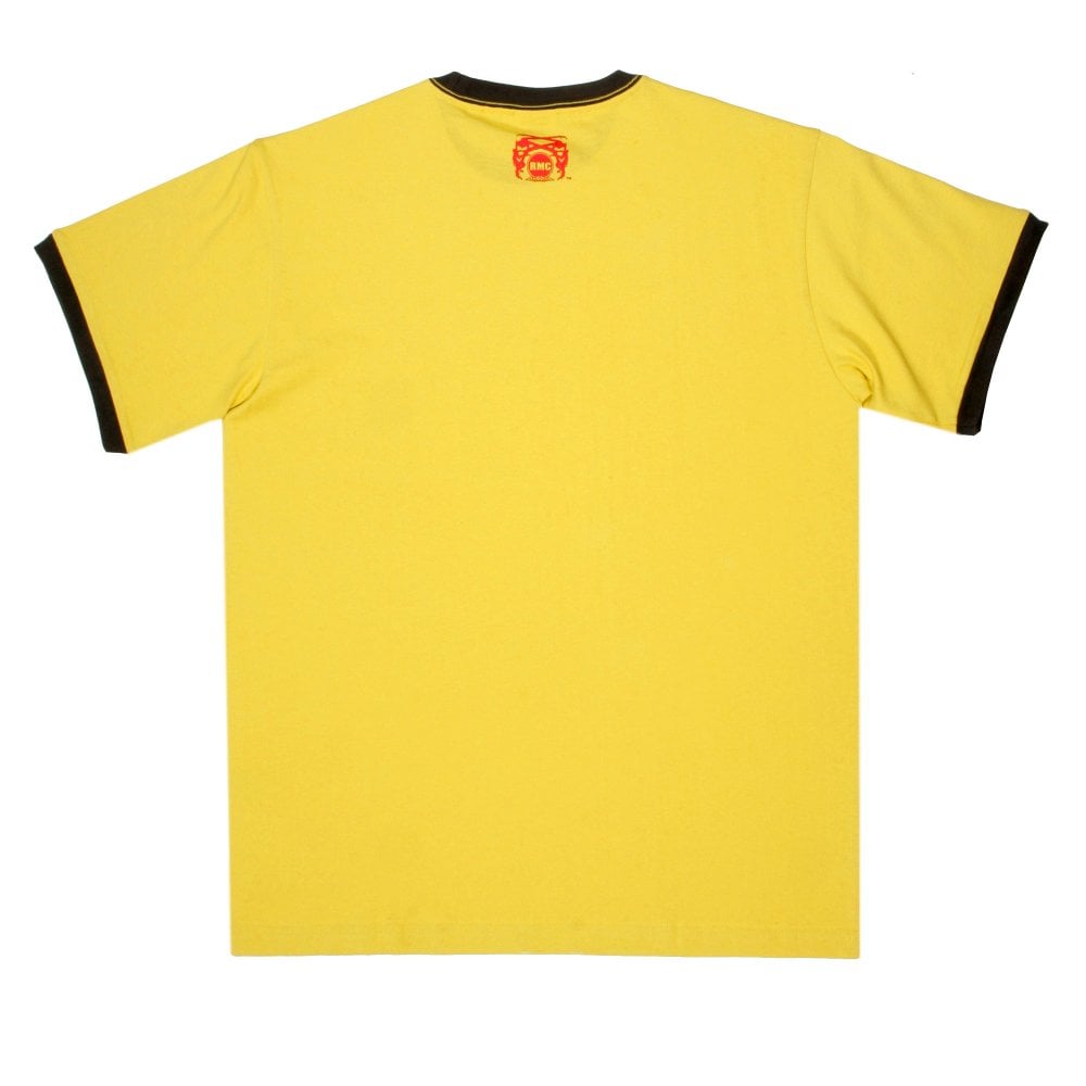Yellow Crew Neck regular fit short sleeve t shirt