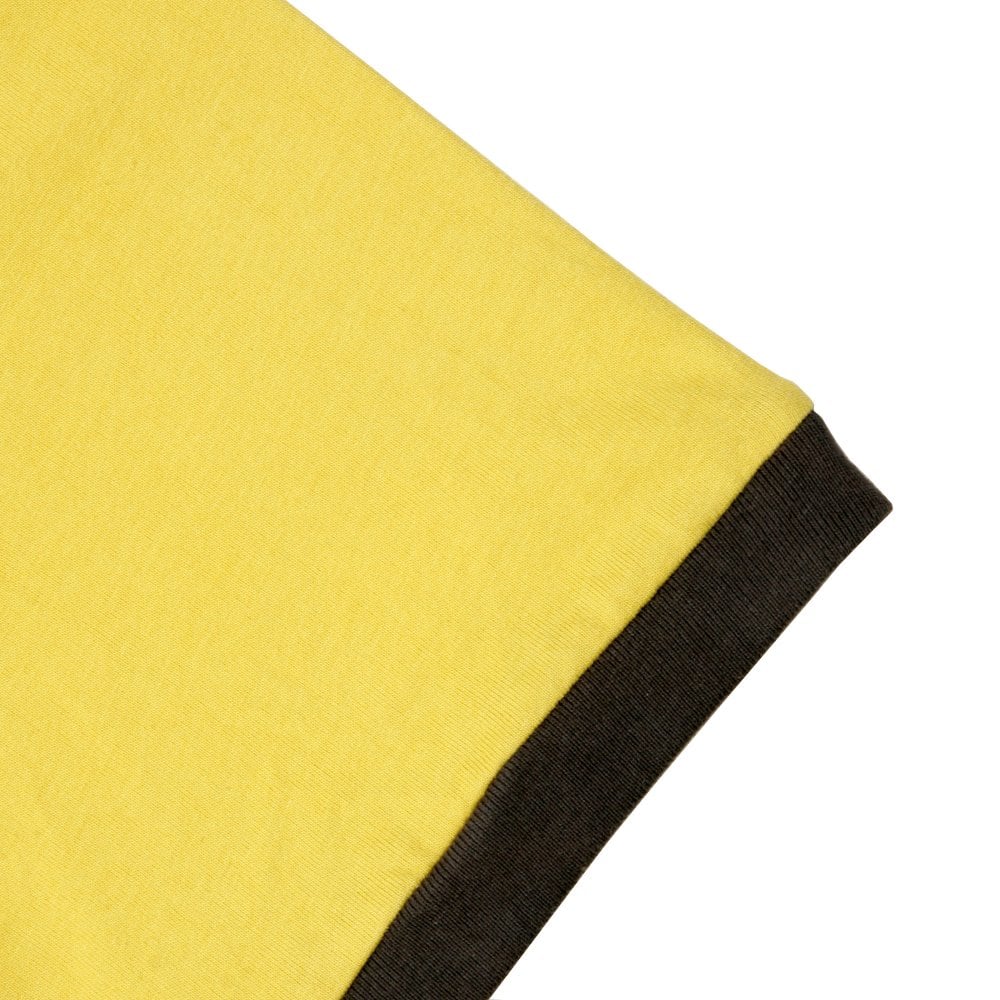 Yellow Crew Neck regular fit short sleeve t shirt