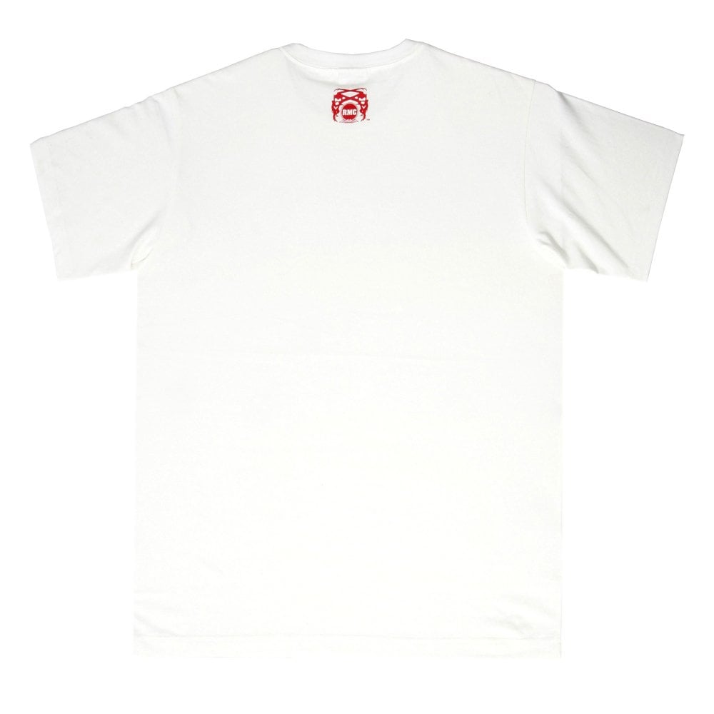 White Crew Neck Regular Fit T-shirt with Short Sleeves