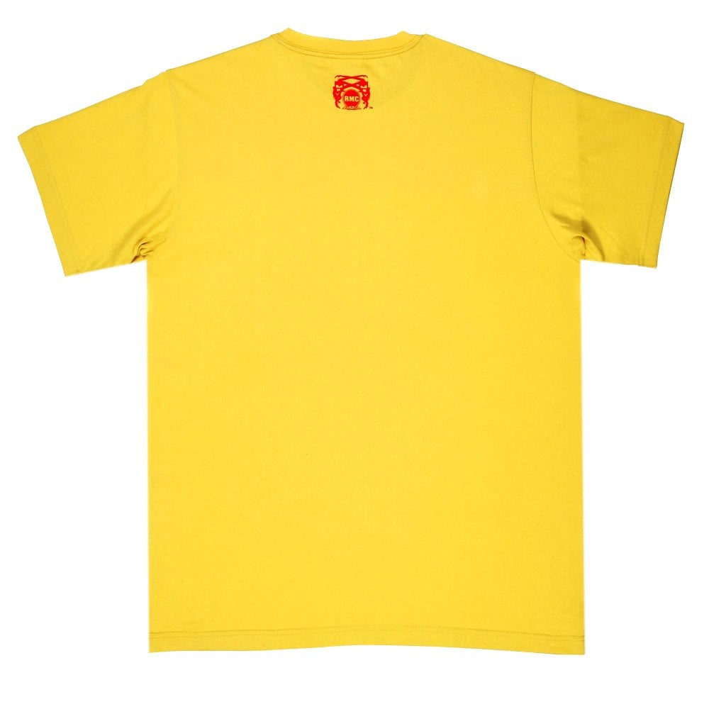 Yellow Crew Neck Regular Fit Geisha T-shirt in 100% Cotton