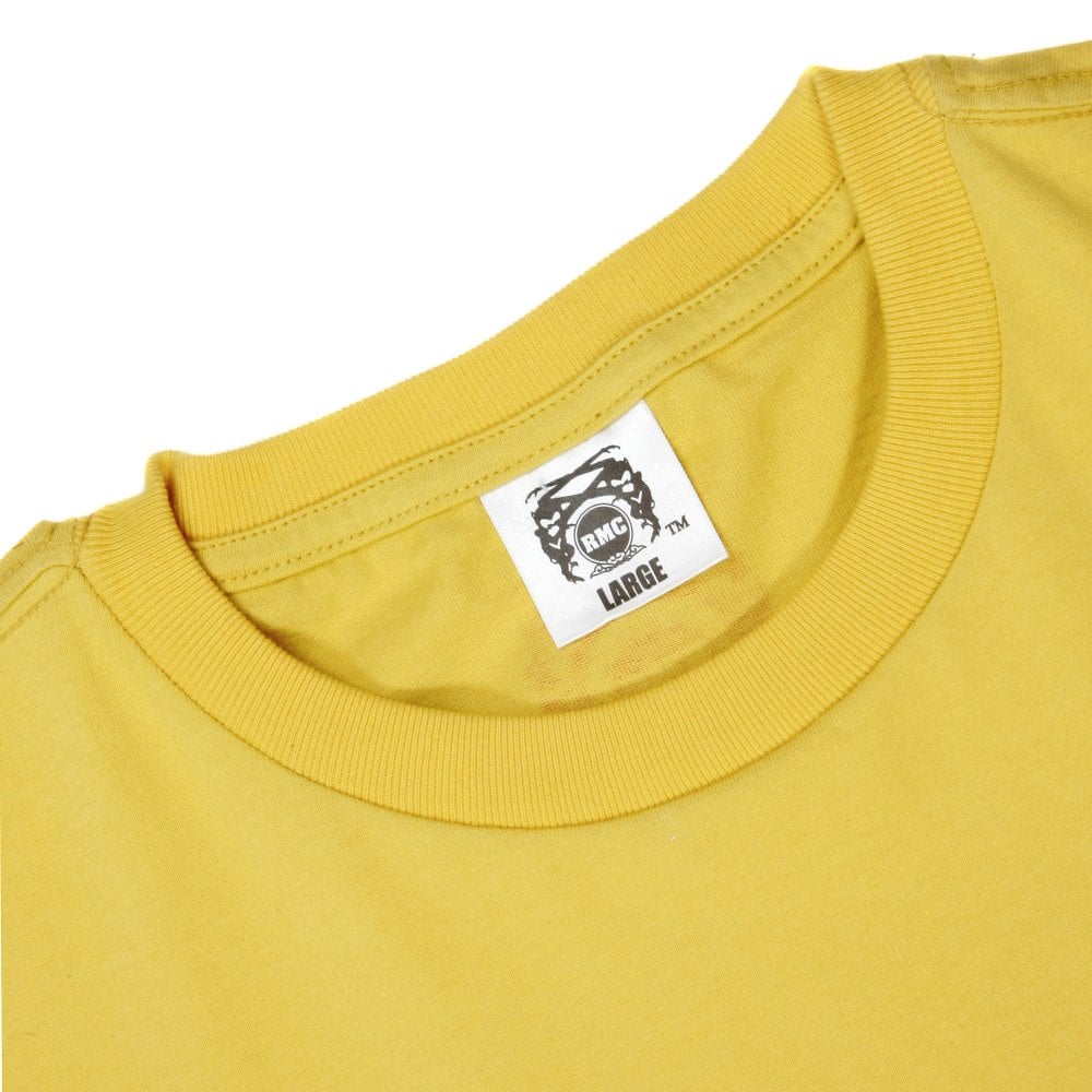 Yellow Crew Neck Regular Fit Geisha T-shirt in 100% Cotton