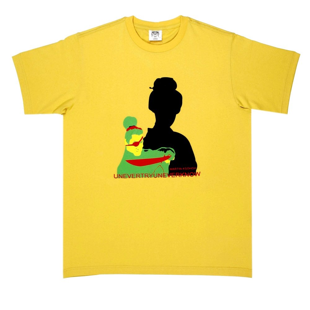 Yellow Knifemen Printed Crew Neck Regular Fit T-Shirt