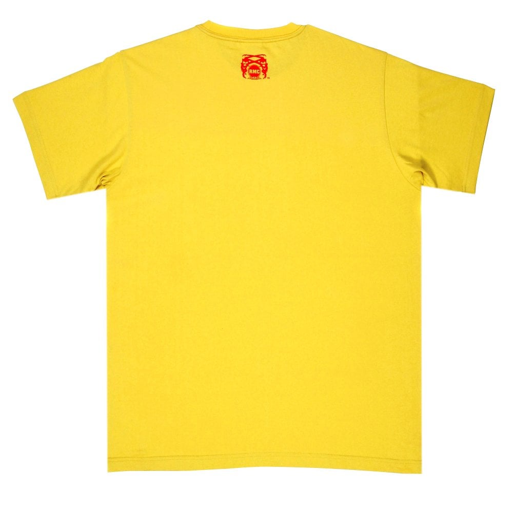 Yellow Knifemen Printed Crew Neck Regular Fit T-Shirt
