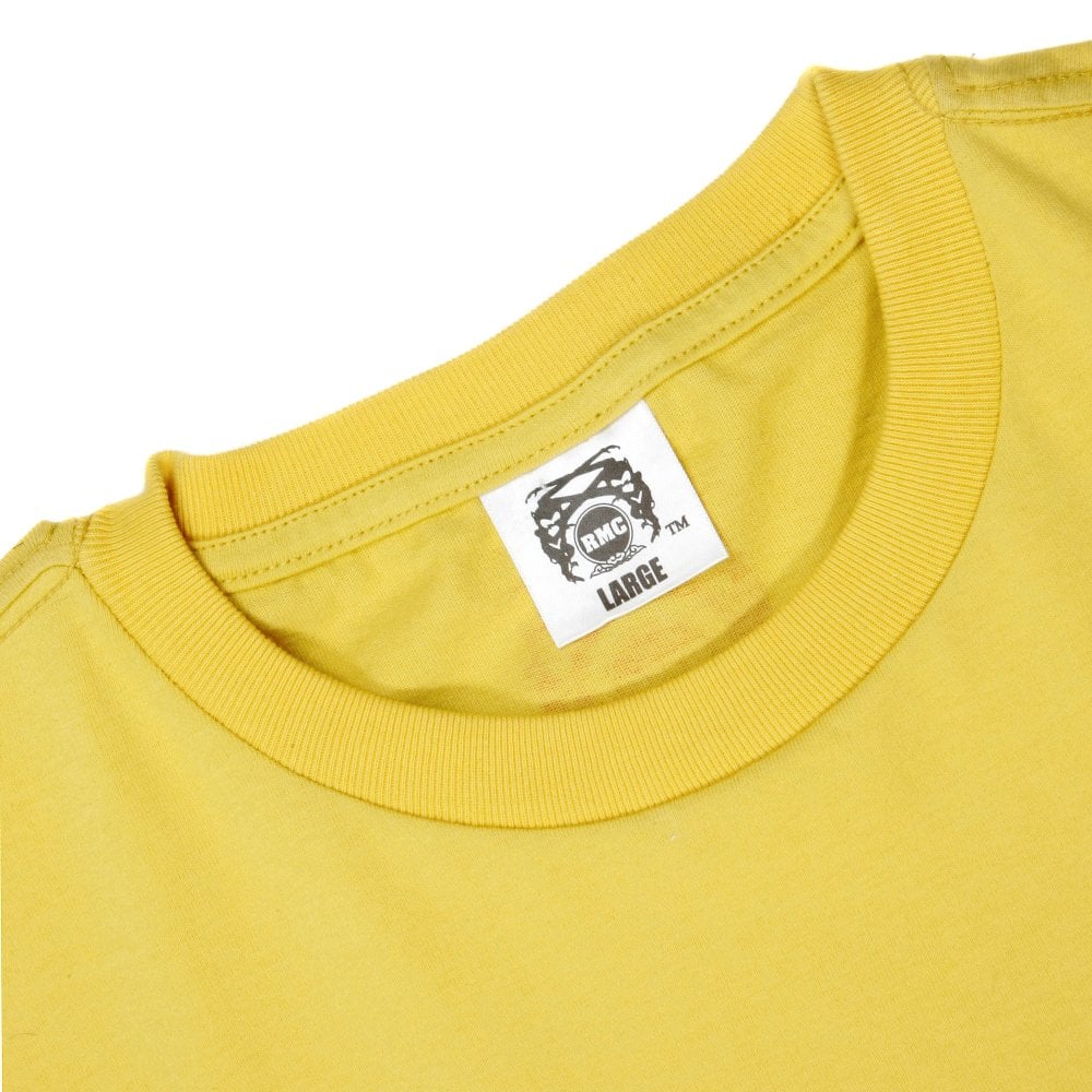 Yellow Knifemen Printed Crew Neck Regular Fit T-Shirt
