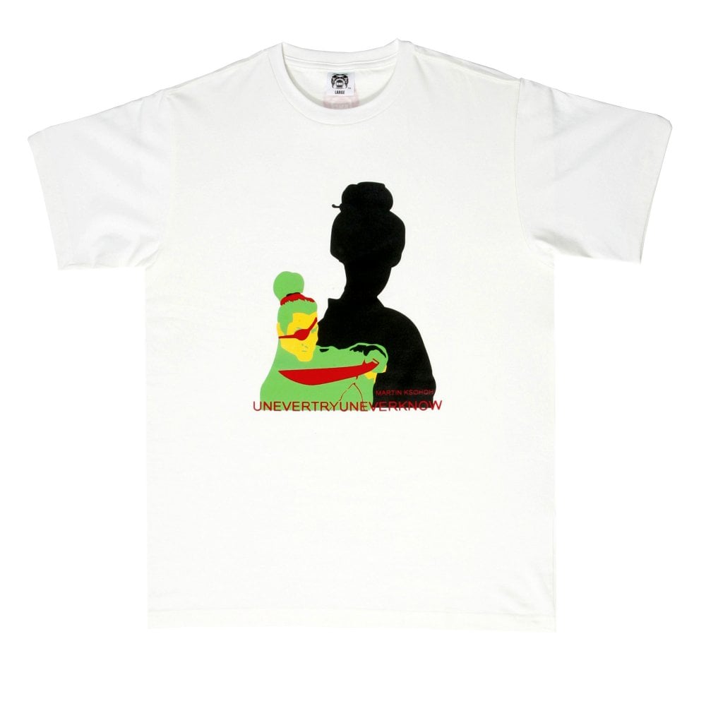 Knifemen White Short Sleeve Crew Neck Regular Fit T-Shirt