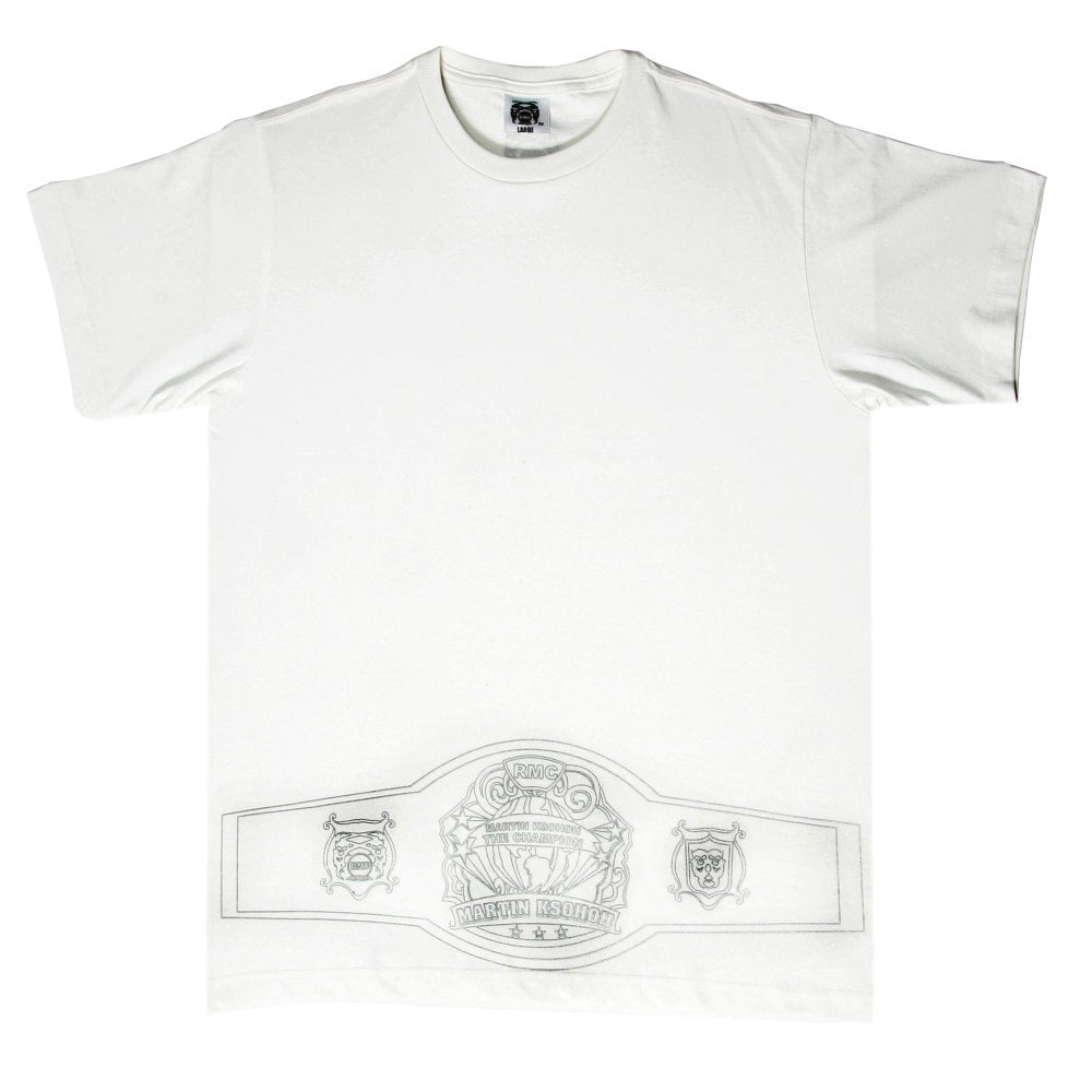 Short Sleeve White Champion Crew Neck Regular Fit T-Shirt