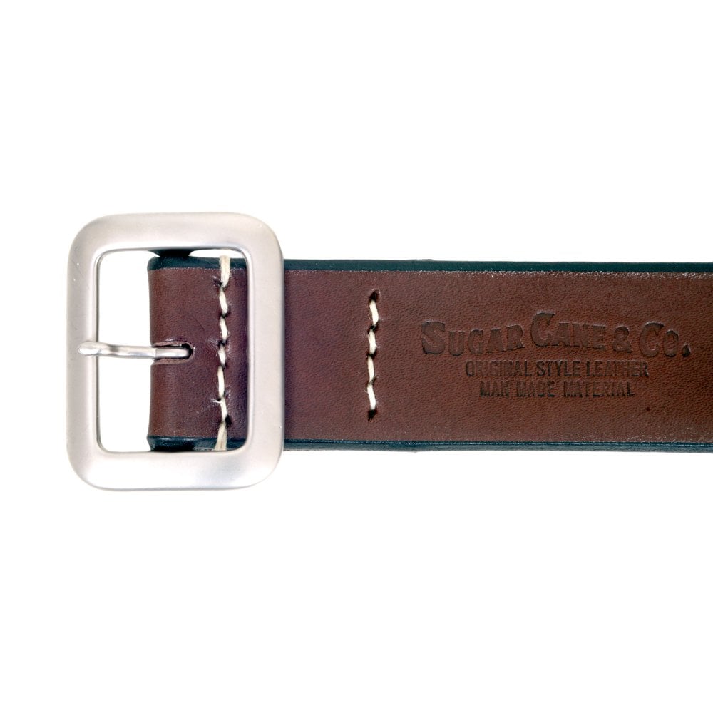 Brown SC02322 Leather Garrison Belt with Studs CANE7537