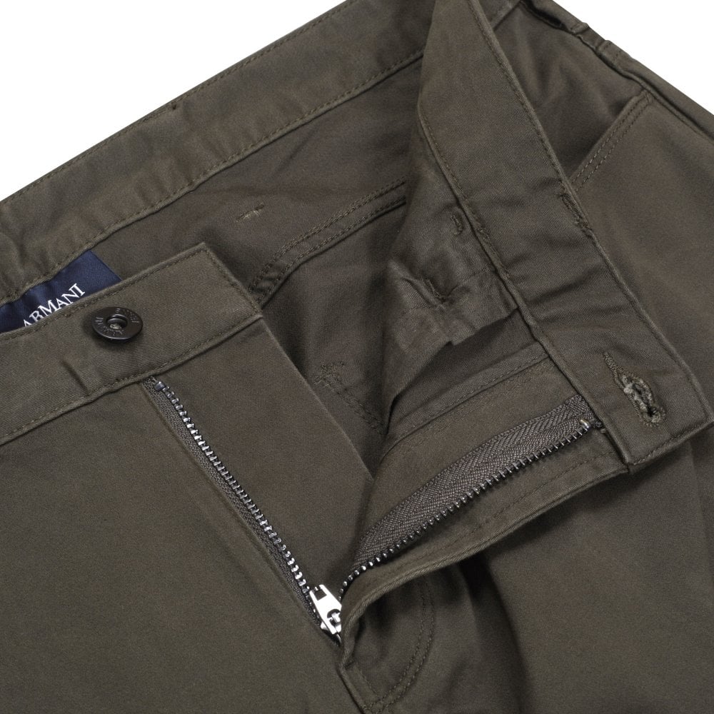 Armani Slim Fit Mens Khaki J06 Stretch Jeans EAM7708