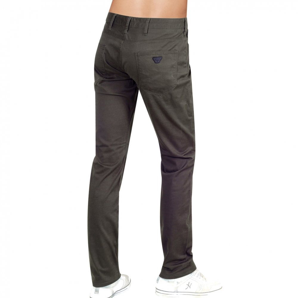 Armani Slim Fit Mens Khaki J06 Stretch Jeans EAM7708