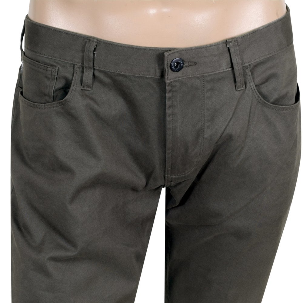 Armani Slim Fit Mens Khaki J06 Stretch Jeans EAM7708