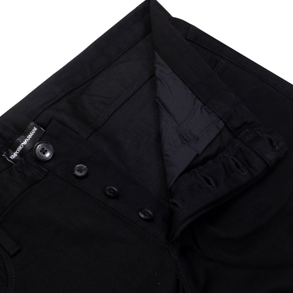 Emporio Armani Slim Fit J11 Mens Black Stretch Jeans EAM8142