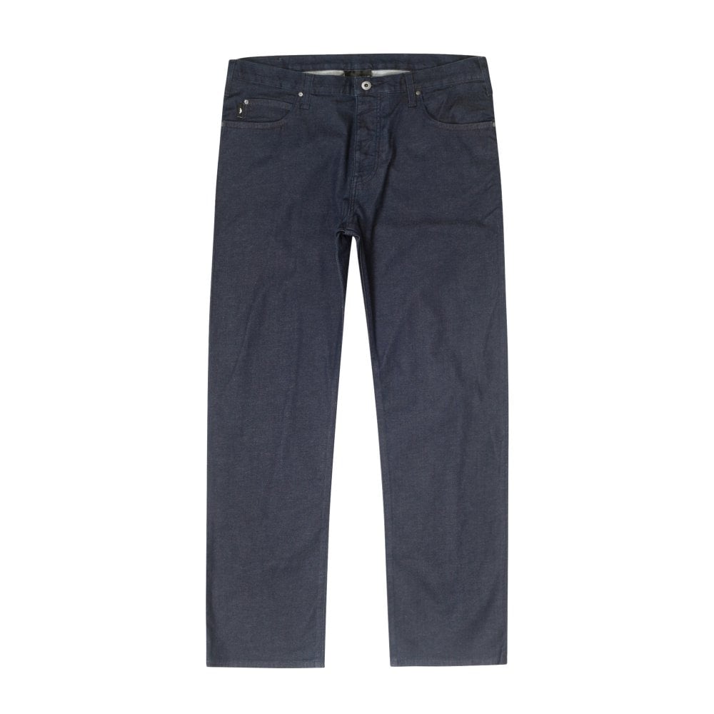 Emporio Armani J21 Mens Regular Fit Dark Blue Stretch Denim Jeans EAM9192