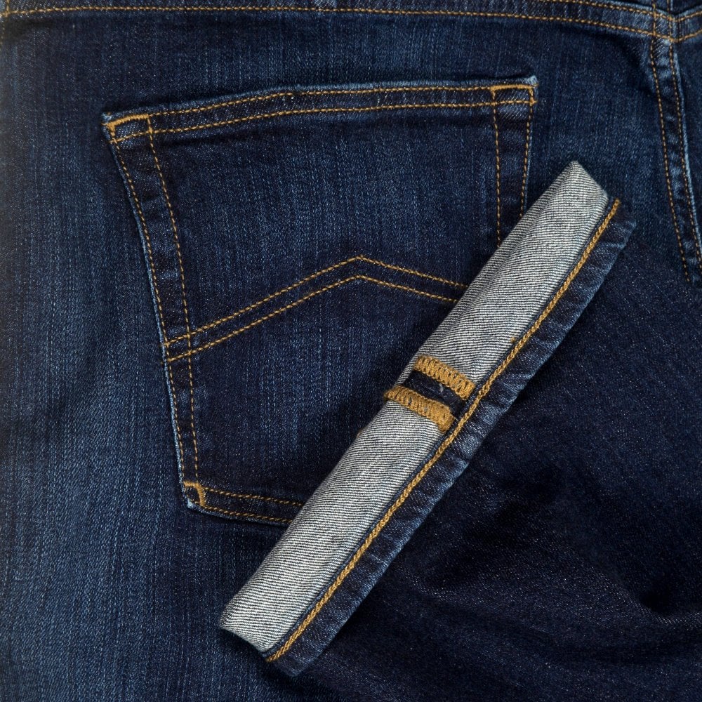 Emporio Armani J21 Mens Regular Fit Dark Blue Stretch Denim Jeans EAM8529