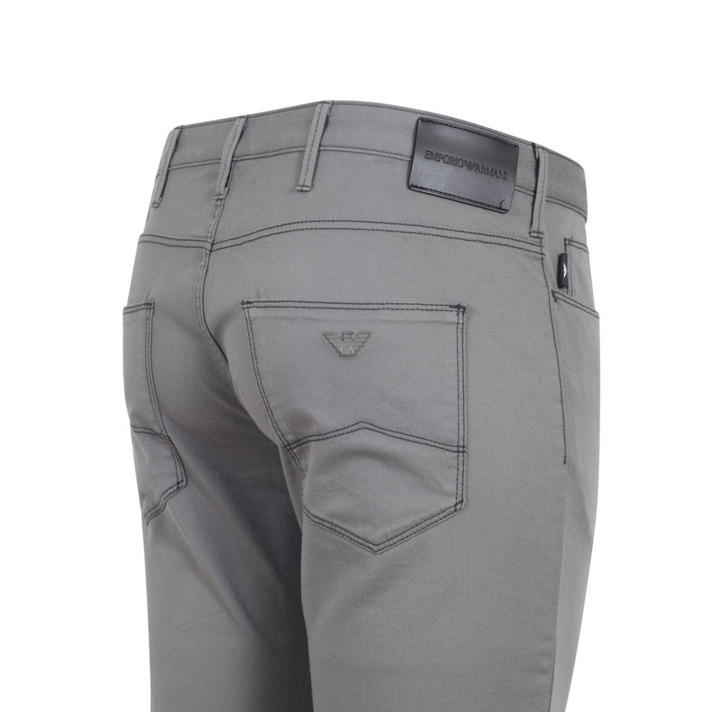 Emporio Armani J06 Mens Grey Slim Fit Stretch Jeans EAM9193