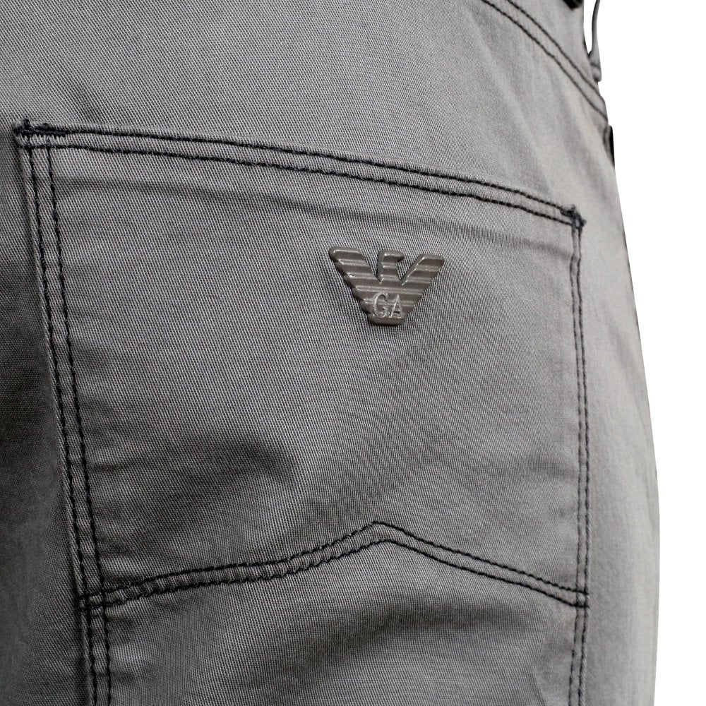 Emporio Armani J06 Mens Grey Slim Fit Stretch Jeans EAM9193