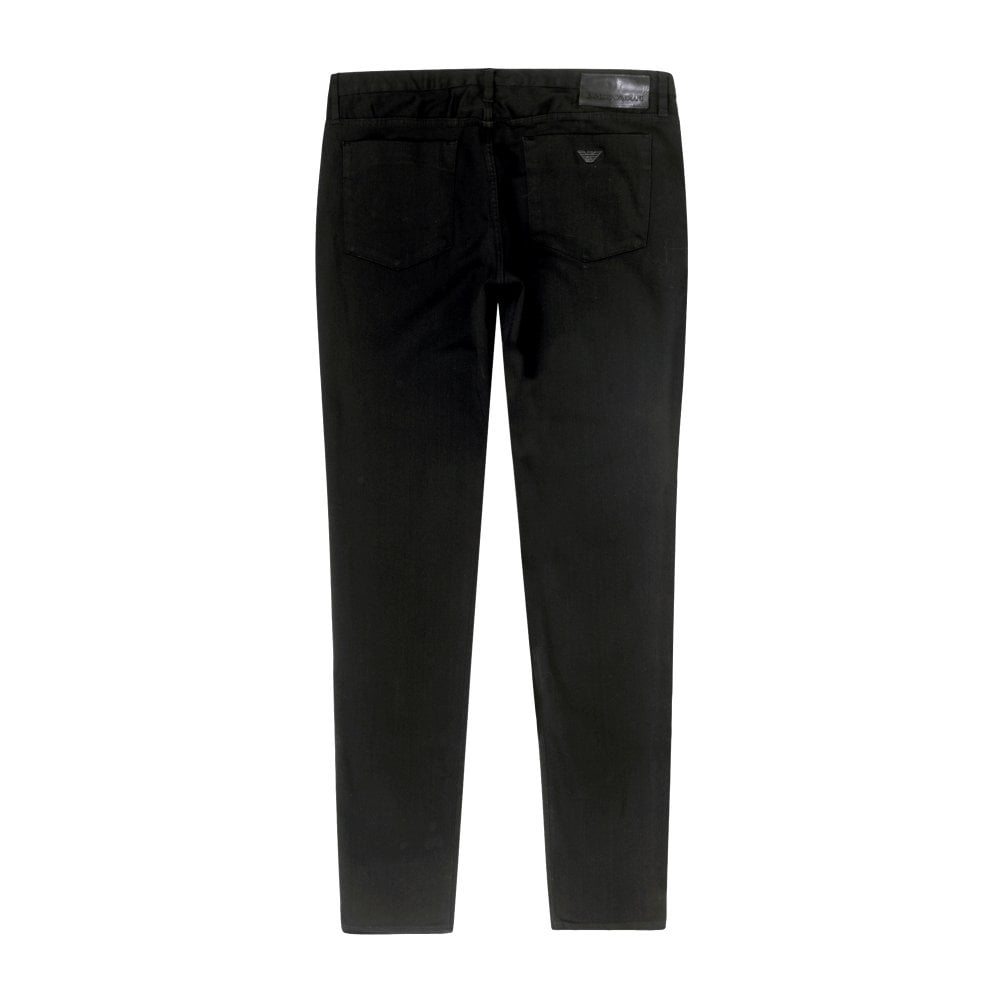 Emporio Armani J11 Mens Black Skinny  Fit Stretch Cotton Mix Jeans EAM8528