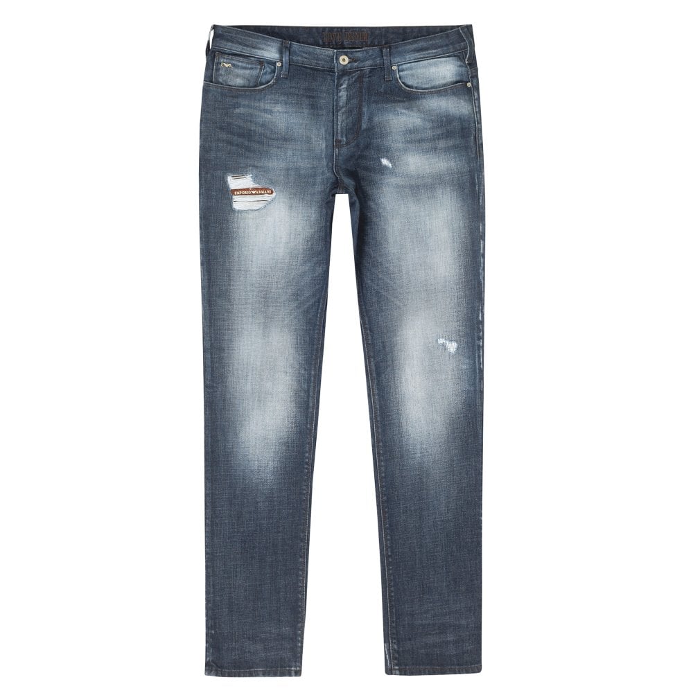 Emporio Armani J06 Mens Slim Fit Stretch Denim Jeans EAM9740