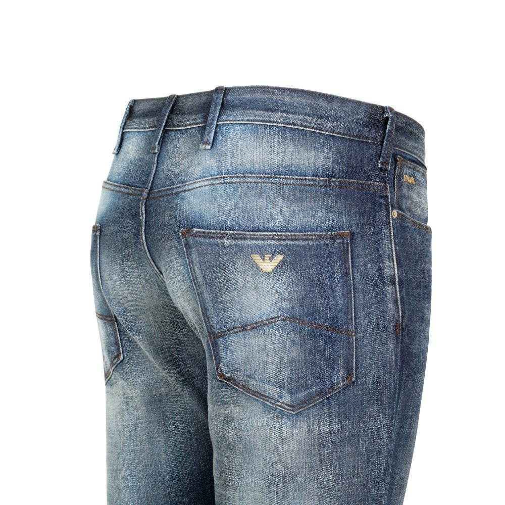 Emporio Armani J06 Mens Slim Fit Stretch Denim Jeans EAM9740