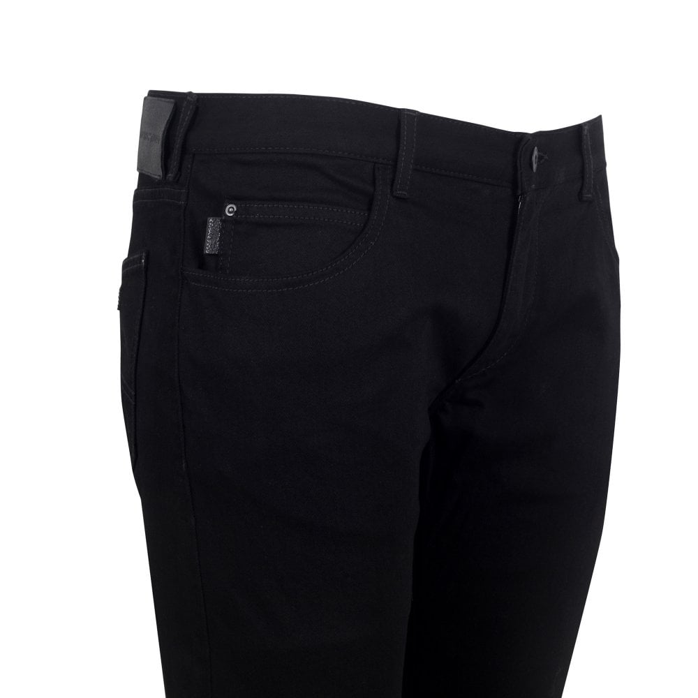Emporio Armani J10 Mens Black Extra Slim Fit Stretch Denim Jeans EAM10292