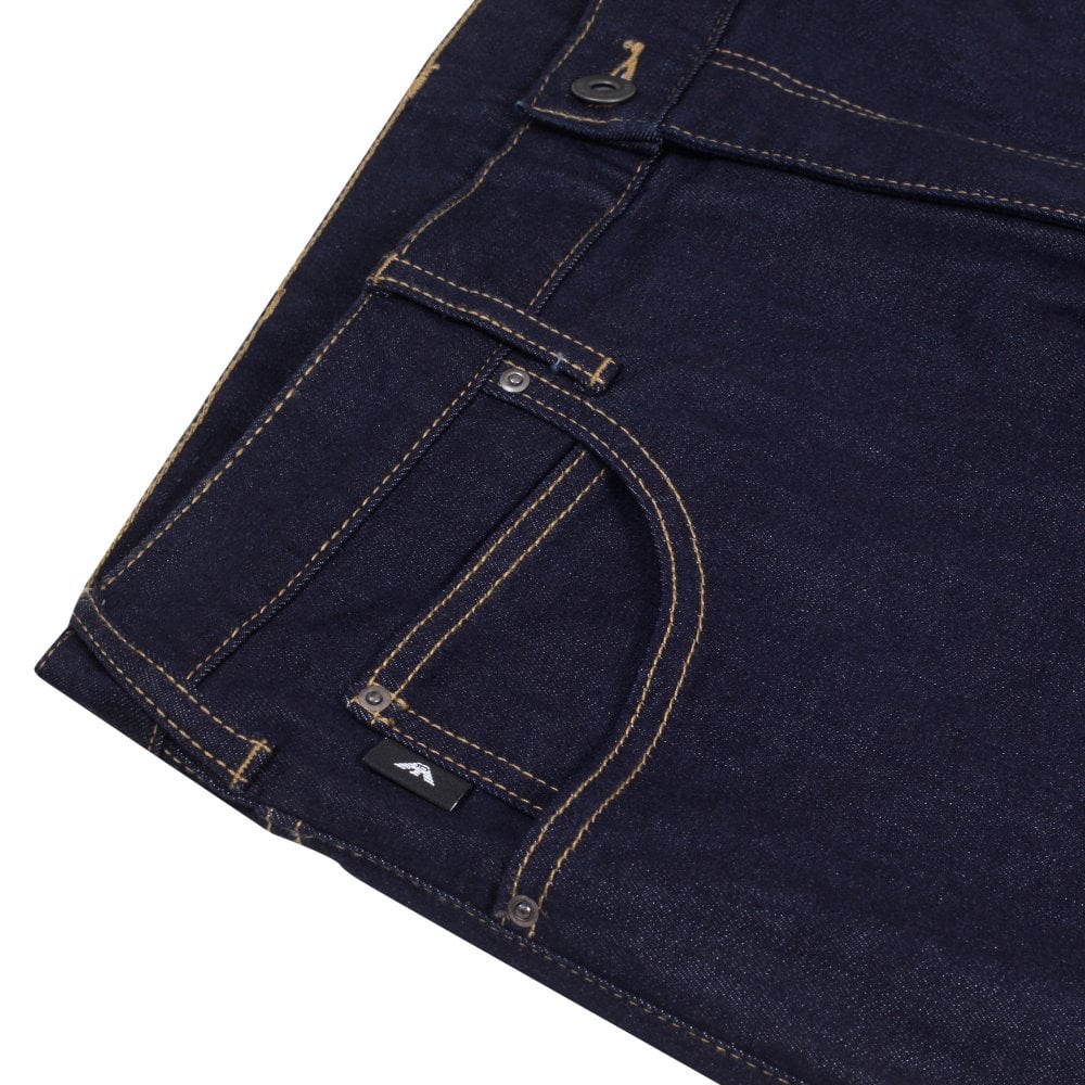 Emporio Armani J45 Mens Regular Fit Dark Blue Stretch Denim Jeans EAM10283