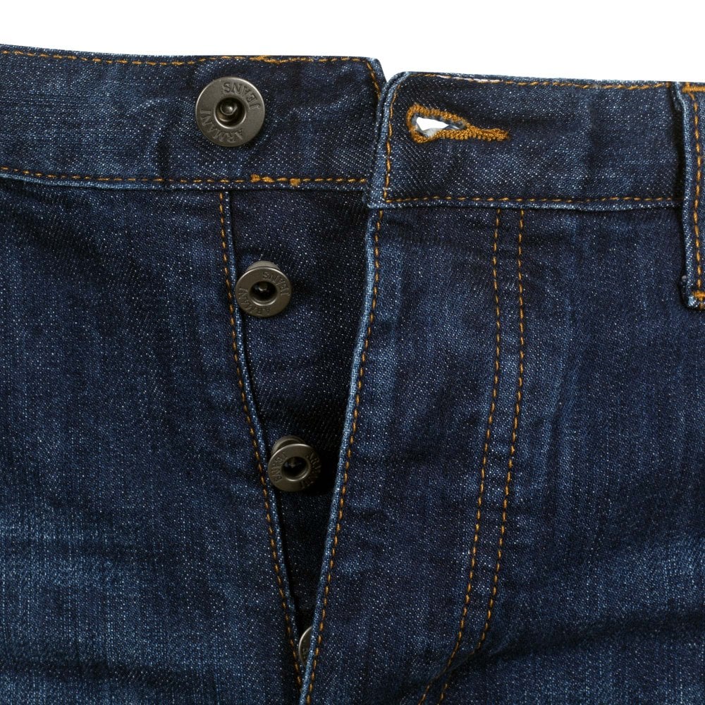 Emporio Armani J21 Mens Regular Fit Blue Stretch Denim Jeans EAM9747