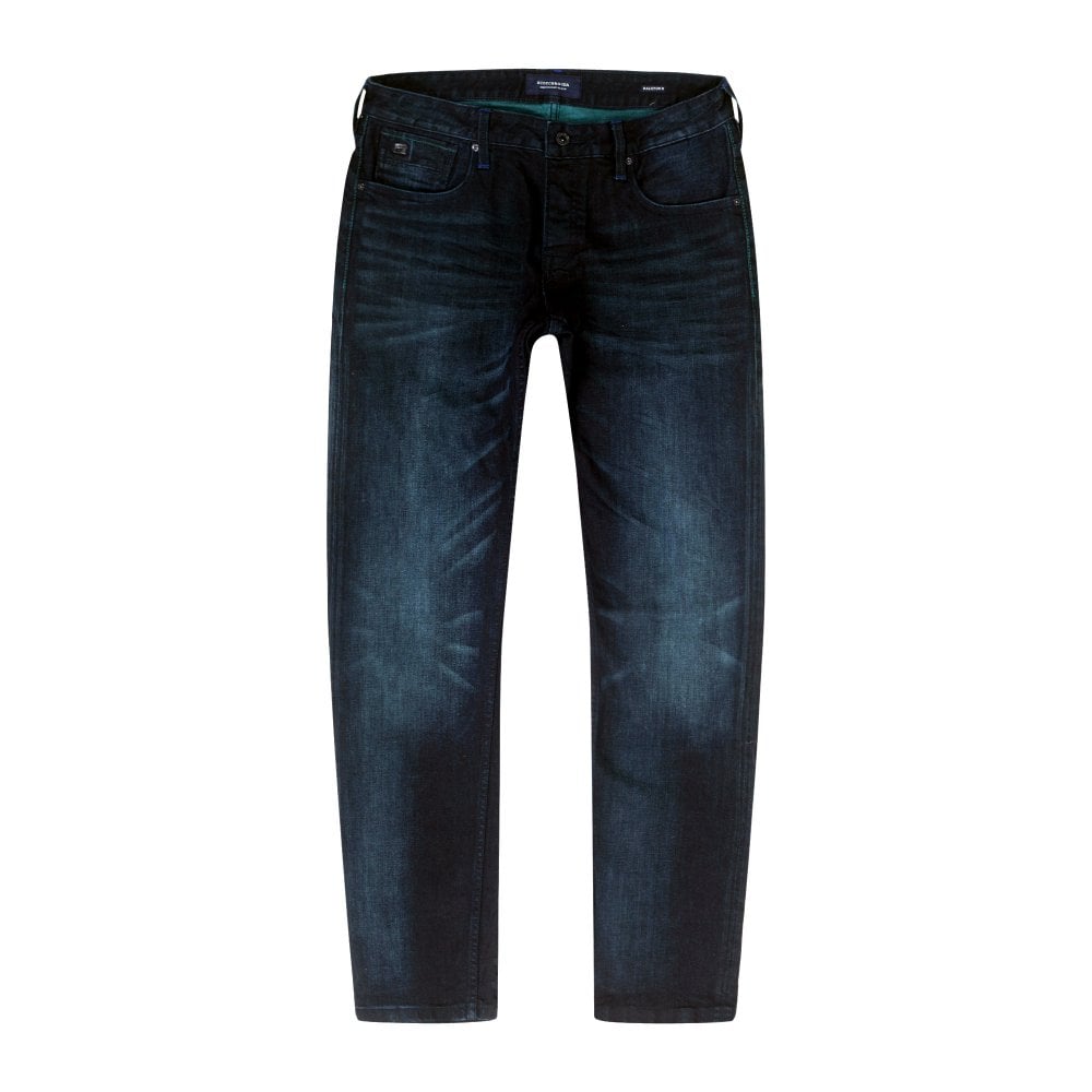 Scotch & Soda Mens Ralston Better Later Regular Slim Fit Stretch Denim Jeans SCOT8841